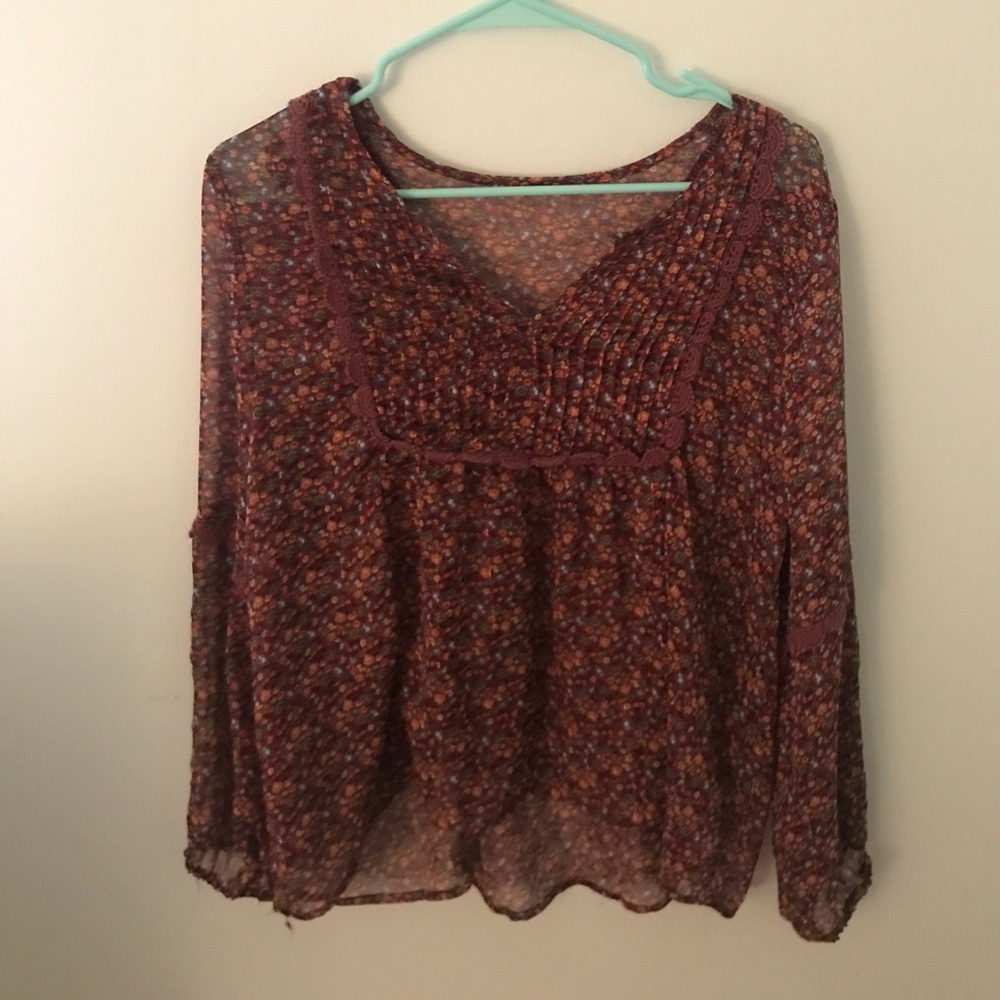 Sheer American rag blouse